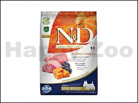 N&D Grain Free Pumpkin Dog Adult Mini Lamb & Blueberry 7kg N&D