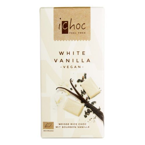 BIO iChoc Rýžová čoko bílá s vanilkou 80g