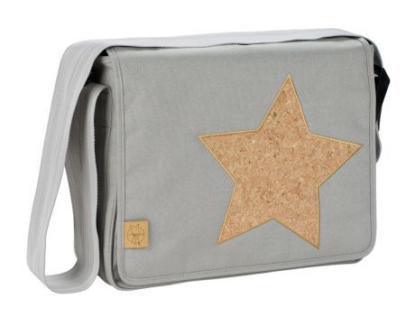 LÄSSIG - Taška na rukojeť Casual Messenger Bag - Cork Star light grey Lässig