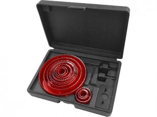 Vrtáky vykružovací korunkové, 13průměrů Ř19-127mm EXTOL PREMIUM