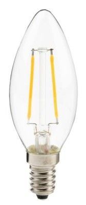 Žárovka LED E14 4W C35, FILAMENT CLARO