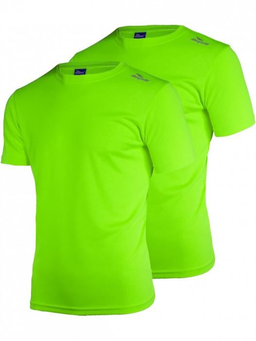 Funkční tričko Rogelli PROMOTION, 2 ks - reflexní zelené, různé velikosti