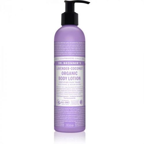 Dr. Bronner’s Lavender & Coconut intenzivně vyživující tělové mléko pr