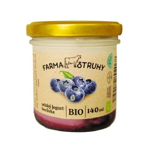 Bio selský jogurt borůvka Struhy 140ml