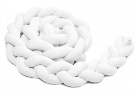 Pletený mantinel 360 cm, white