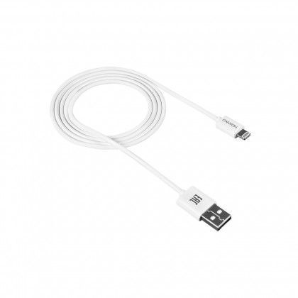 Kabel Canyon Lightning na USB, 1m, bílá