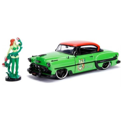 Jada Toys | Batman - DC Bombshells Diecast Model Hollywood Rides 1/24 1953 Chevy Bel Air Hard Top s figurkou Poison Ivy