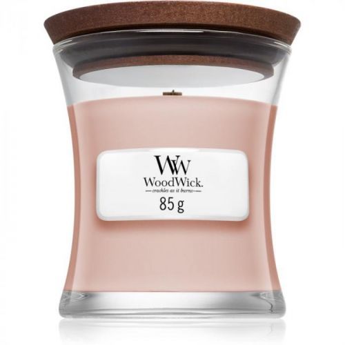 Woodwick Vanilla & Sea Salt vonná svíčka 85 g s dřevěným knotem