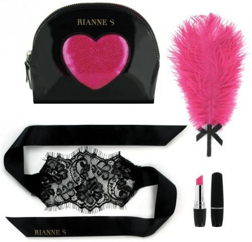 Rianne S Sada erotických pomůcek Kit d'Amour Black (včetně cestovní taštičky) - Rianne S