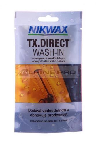 ALPINE PRO Wash-in TX.Direct-sáček,100ml NIKWAX IMPREGNACE-ODĚVYl CELKEM