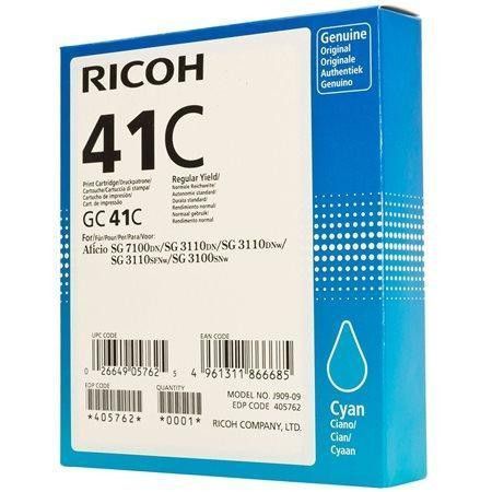 405762 Toner pro SG 3100SNw, SG 7100DN tiskárny, RICOH Type GC41C cyan, 2 200 stránek, 405762