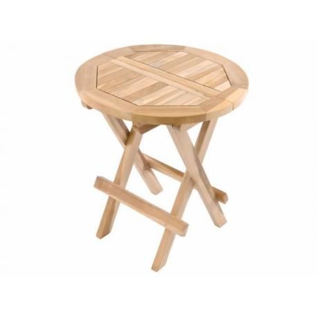 Zahradní odkládací stolek DIVERO z teakového dřeva Divero D62843