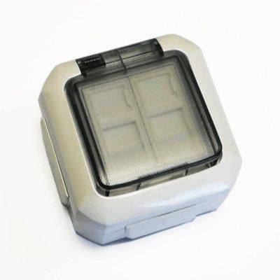 ABB Datová zásuvka OUTDOOR IP54 STP CAT5E 2xRJ45, 2446