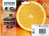 Epson 33XL Multipack - 5-balení - 47 ml - XL - černá, žlutá, azurová, purpurová, foto černá - originál - blistr - inkoustová cartridge - pro Expression Premium XP-530, XP-630, XP-635, XP-640, XP-645, XP-830, XP-900