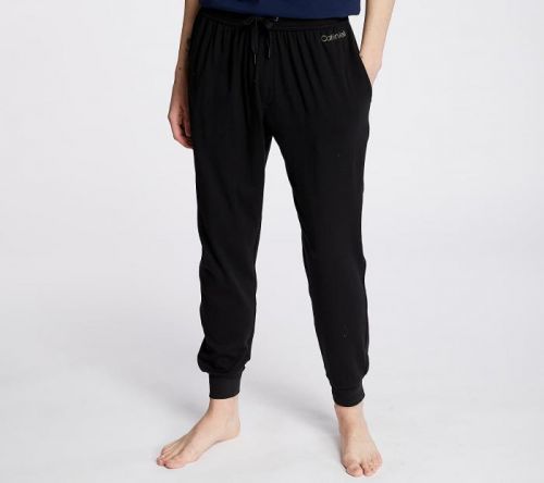 Pohodlné domácí kalhoty Calvin Klein COTON LOUNGE NM1540E-001 Černá Barva: Černá, Velikost: XL