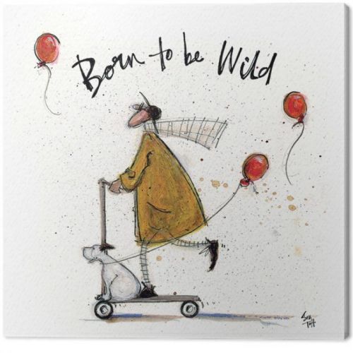 PYRAMID Obraz na plátně Sam Toft - Born to be Wild, (30 x 30 cm)
