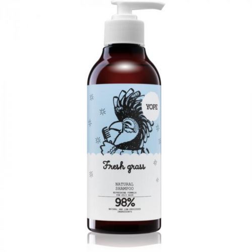 Yope Fresh Grass přírodní šampon pro mastné vlasy