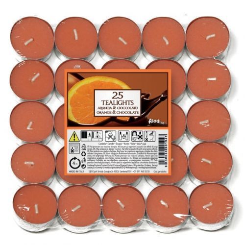 Petali vonné čajové svíčky Pomeranč & čokoláda 25ks
