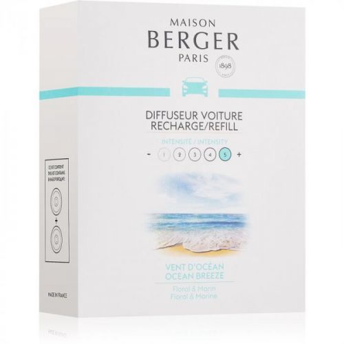 Maison Berger Paris Car Ocean Breeze vůně do auta 2 x 17 g náhradní ná