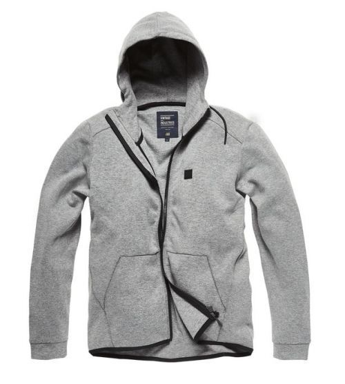 Mikina Vintage Industries Albury - šedá