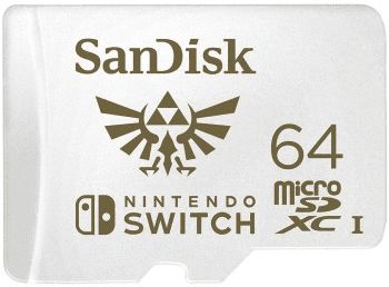 Sandisk Microsdxc Nintendo Switch 64 Gb 100 Mb/S a1 c10 v30 Uhs-1 u3 (Sdsqxat-064g-Gnczn)