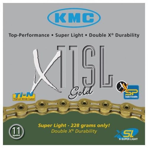 Řetěz KMC X-11 SL - balený, zlatý (11s)