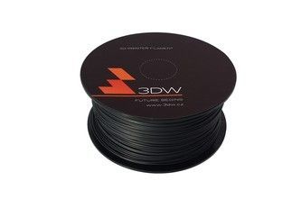 3DW - PLA filament 2,9mm černá, 1kg, tisk 195-225°C, D12308