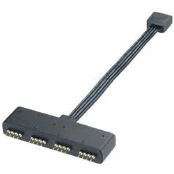 Rozbočovací kabel k připojení LED pásků nebo RGB LED ventilátorů k PC Akasa AK-CBLD02-10BK 1574802, 0.10 m, černá