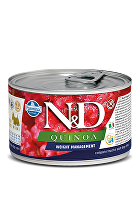 N&D DOG QUINOA Weight Mnmgmt Lamb & Brocolli Mini 140g