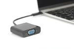 Graphic Adapter VGA 1080p FHD to USB 3.1 Type C, black, 15cm, DA-70853