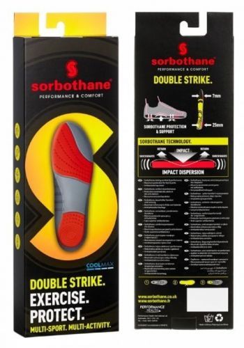 Sorbothane Double Strike gelové vložky do bot v.43