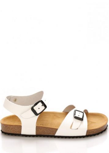 Bílé kožené zdravotní sandály EMMA Shoes - 36