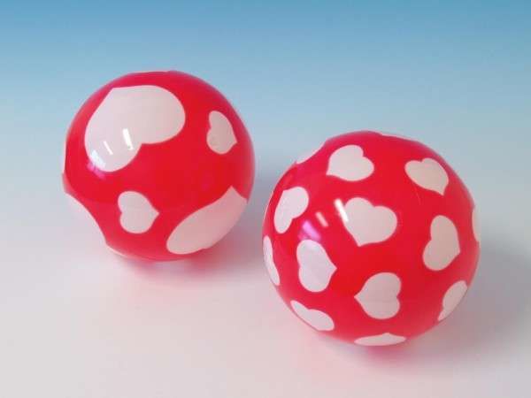 TEDDIES Míč 22cm srdce