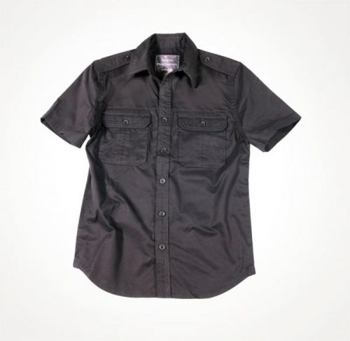 Košile Surplus M65 Basic Shirt s krátkým rukávem - černá, S