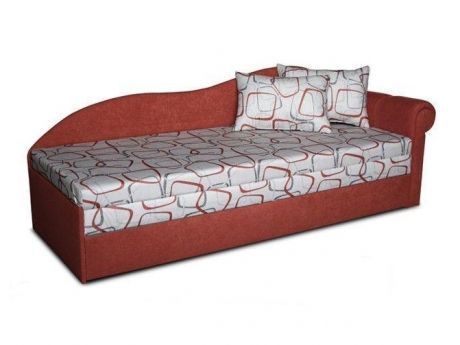 Jednolůžková postel (válenda) 70 cm - Važo - Luxus II (Cihlová 41 + Dodo 1008) (P) Miss Sixty