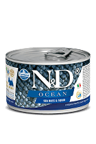 N&D DOG OCEAN Adult Sea Bass & Squid Mini 140g