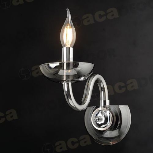 ACA Lighting Crystal nástěnné svítidlo BLK82181WSGC