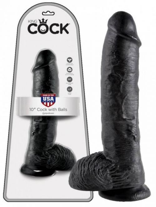 King Cock 10 inch Balls - natur
