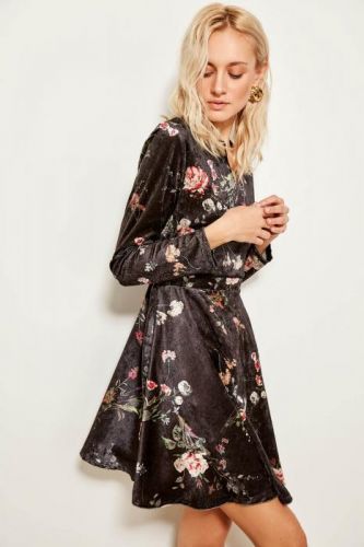 Trendyol Black Velvet Dress