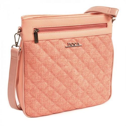 Dámská crossbody kabelka Doca 14608 - růžová