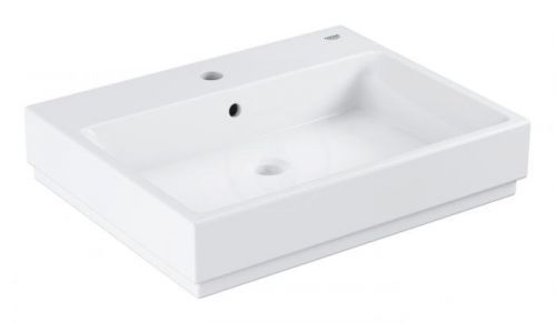 GROHE Cube Ceramic Umyvadlo s přepadem, 600x490 mm, PureGuard, alpská bílá 3947300H