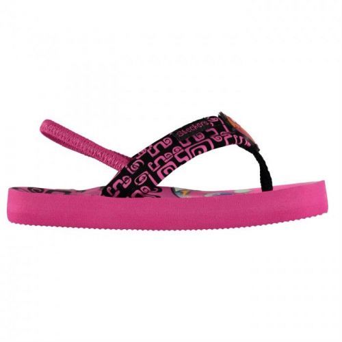 Skechers Waterlilly Flip Flops Infant Girls, Black/Pink, 22