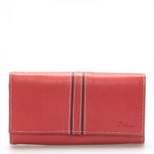 Dámská kožená peněženka Delami Carla, červená