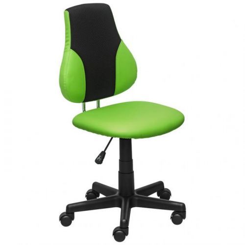 Otočná Židle Šedá Zelená Vzhled Kůže Síťovina Carryhome