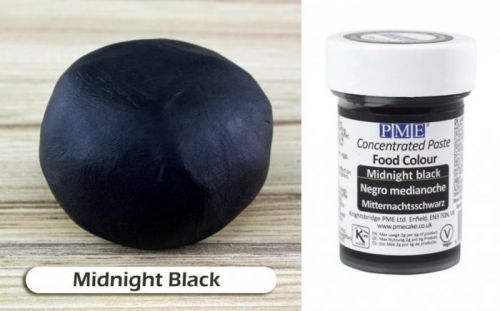 PME Černá gelová barva Midnight Black PME