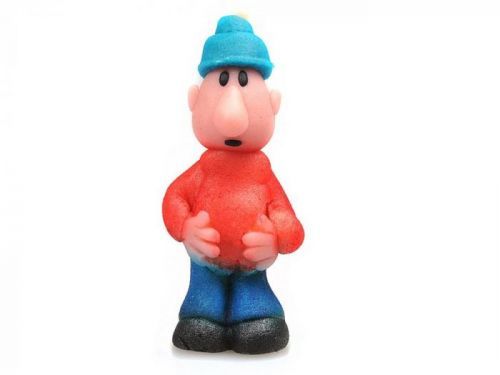 Frischmann Postavička Mat ze seriálu Pat a Mat - marcipánová figurka na dort - červené tričko
