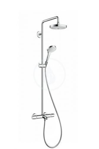 HANSGROHE Croma Select S Sprchová souprava 180 2jet Showerpipe pro vanu, bílá/chrom 27351400