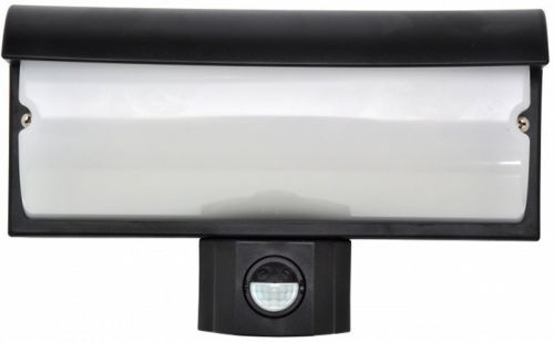 Ecolite Nástěnné LED svítidlo 9W s PIR čidlem černé