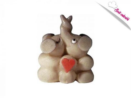 Frischmann Zamilovaní sloni - marcipánová figurka na dort