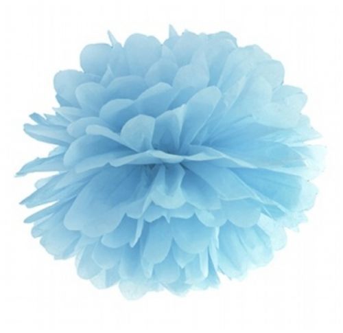 Pom pom 25cm Misty blue